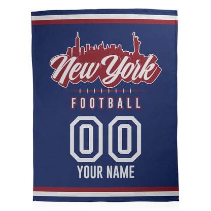 Football City Sherpa Blanket
