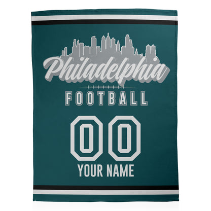 Football City Sherpa Blanket