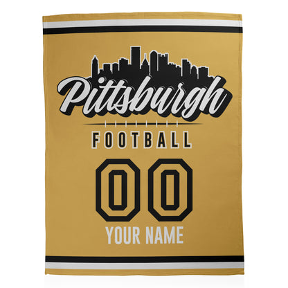 Football City Sherpa Blanket