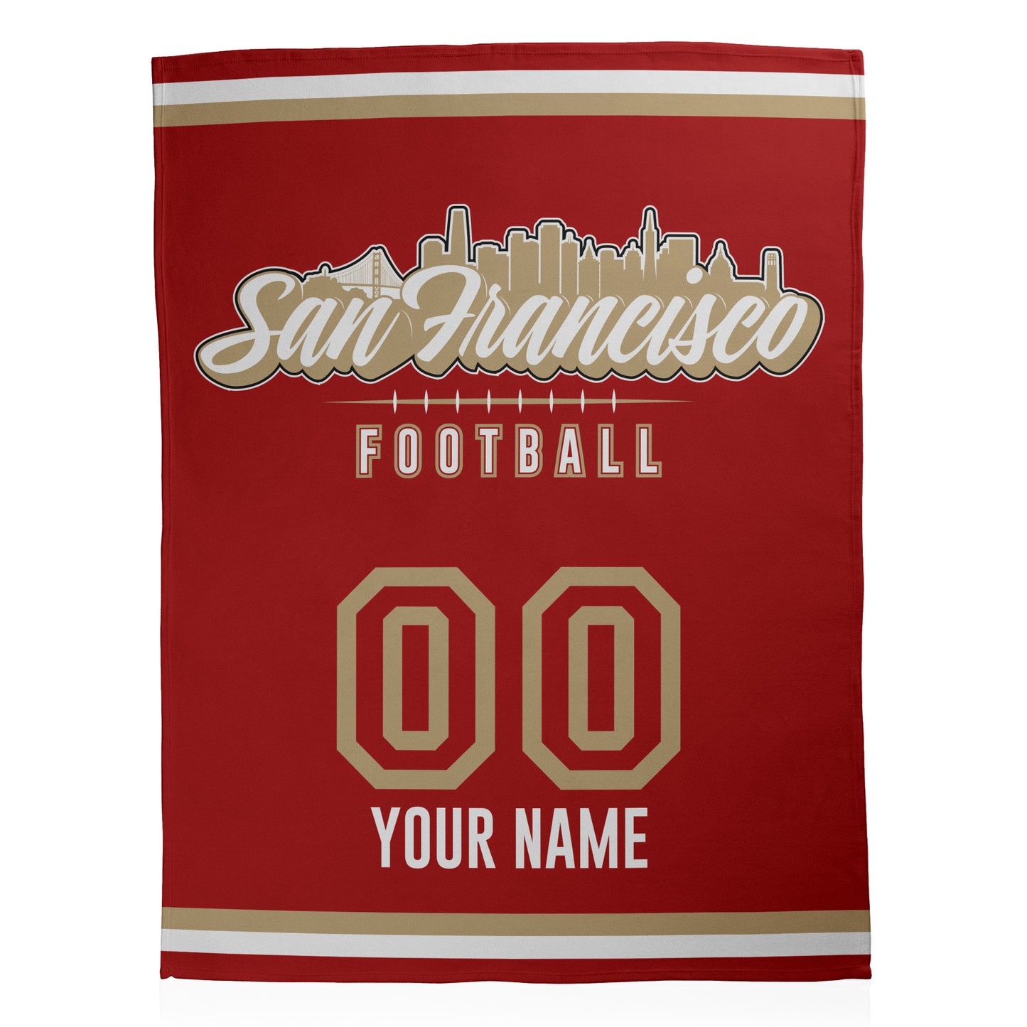 Football City Sherpa Blanket