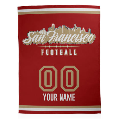 Football City Sherpa Blanket