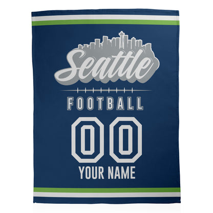 Football City Sherpa Blanket