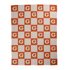 Fall Themed Monogram Blanket