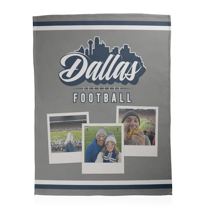 Football City Photo Sherpa Blanket