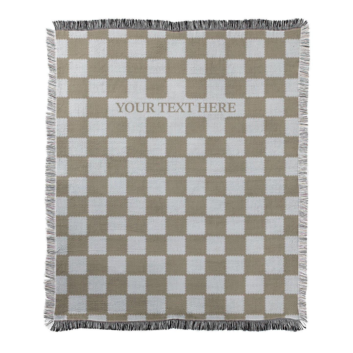 Custom Checkered Blanket