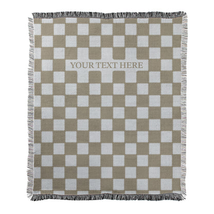 Custom Checkered Blanket