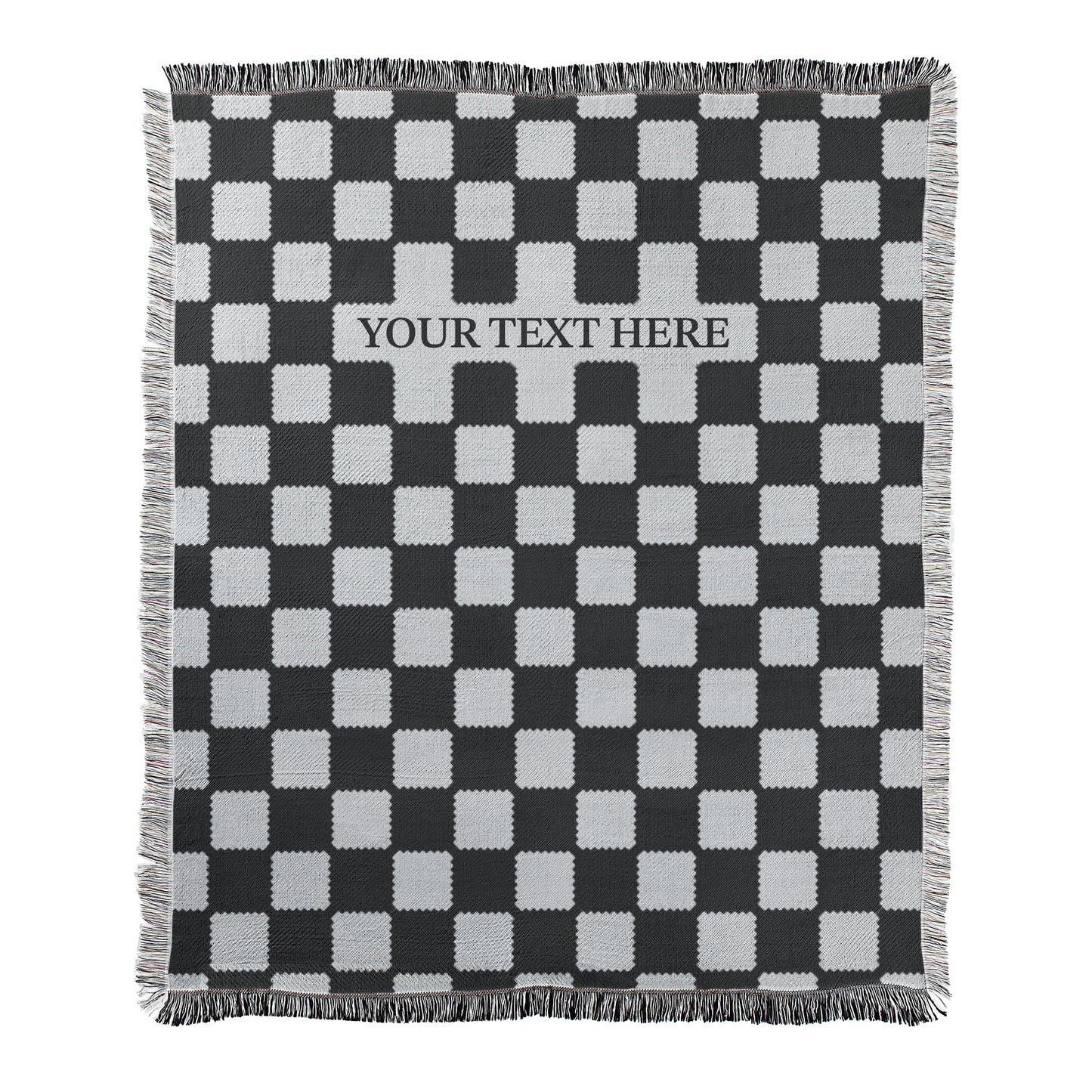 Custom Checkered Blanket