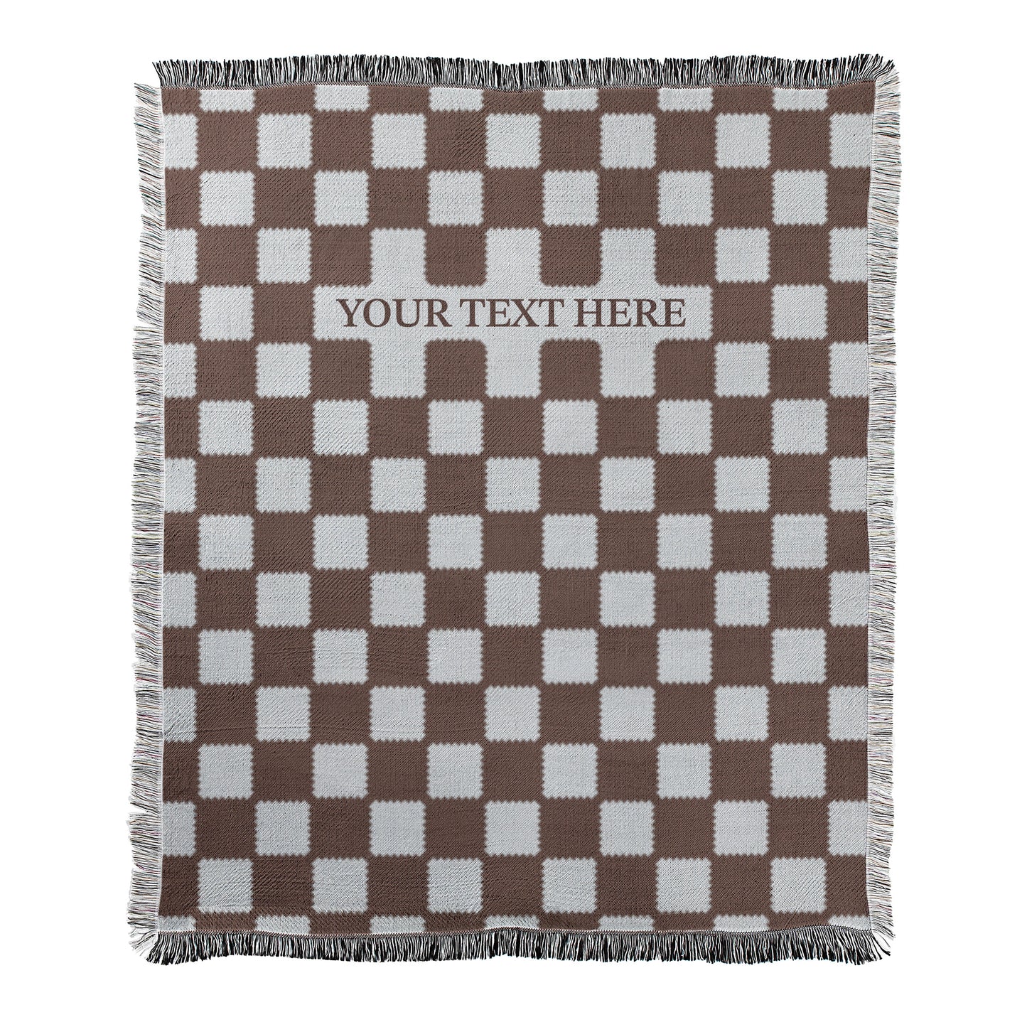 Custom Checkered Blanket