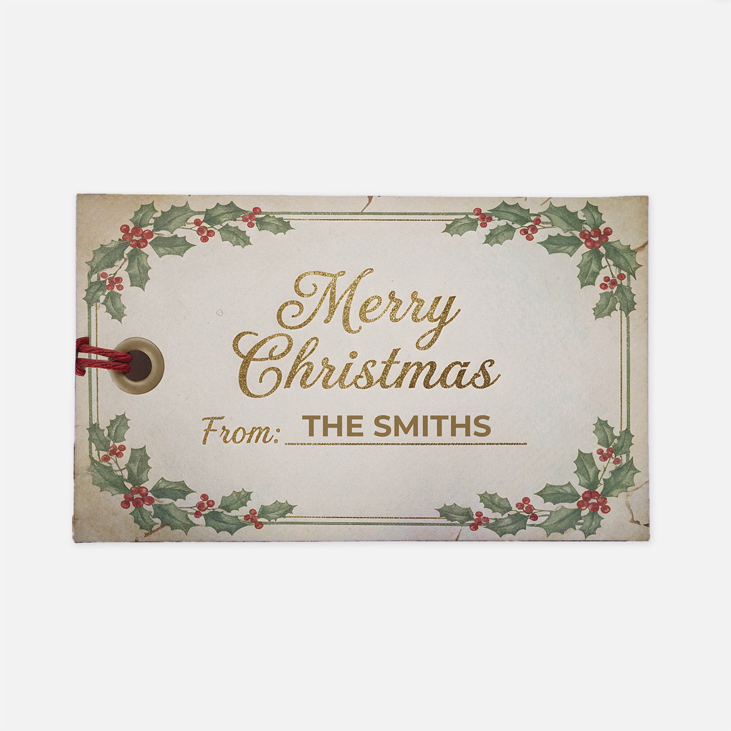 Gift Tag Christmas Doormat
