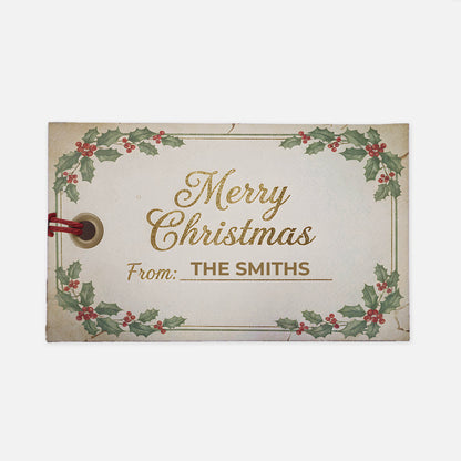 Gift Tag Christmas Doormat