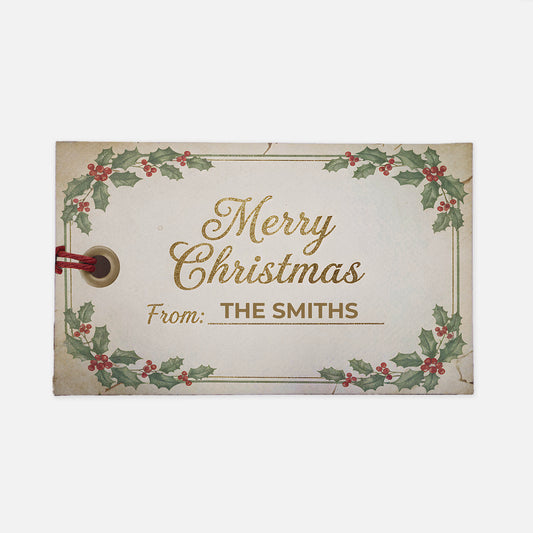 Gift Tag Christmas Doormat