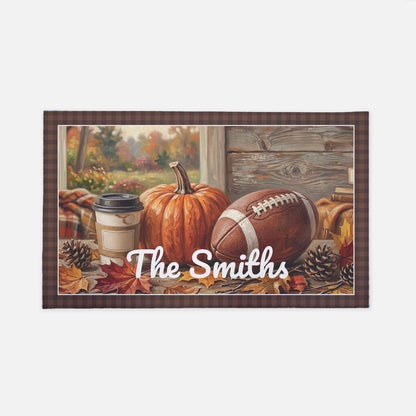 Personalized Text All Things Autumn Doormat