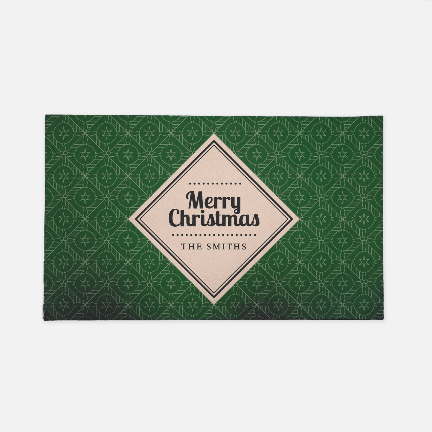 Geometric Medallion Holiday Doormat
