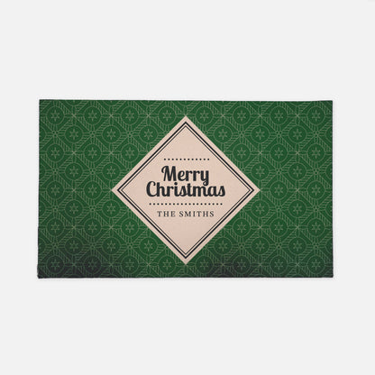 Geometric Medallion Holiday Doormat