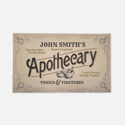 Personalized Text Apothecary Doormat