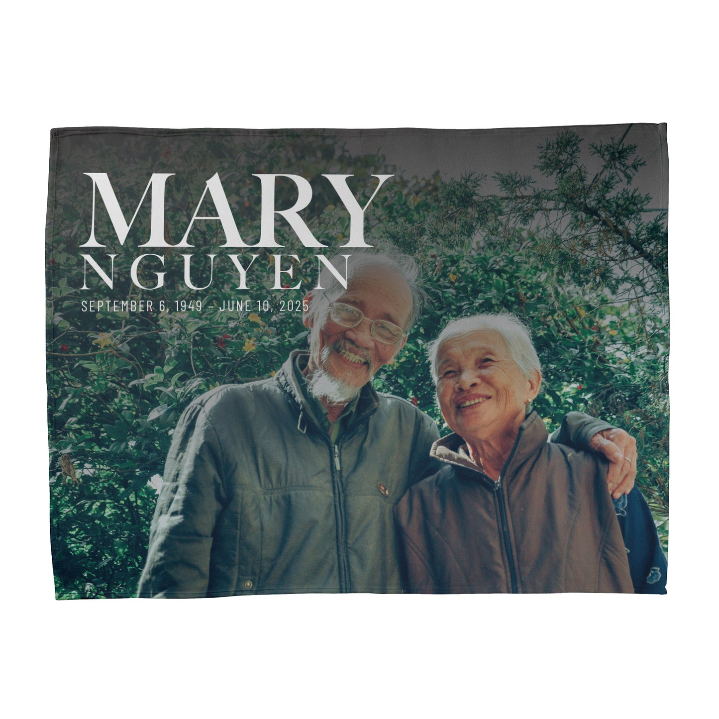 Celebration of Life Photo Blanket