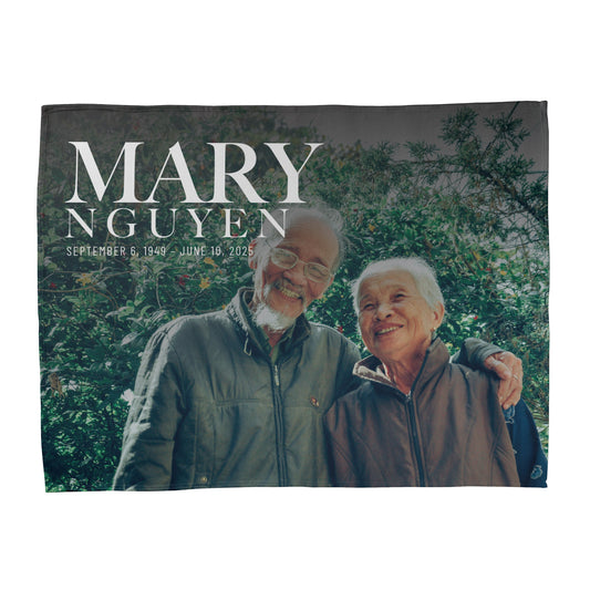 Celebration of Life Photo Blanket