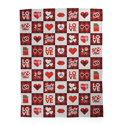 Checkered with Love Blanket