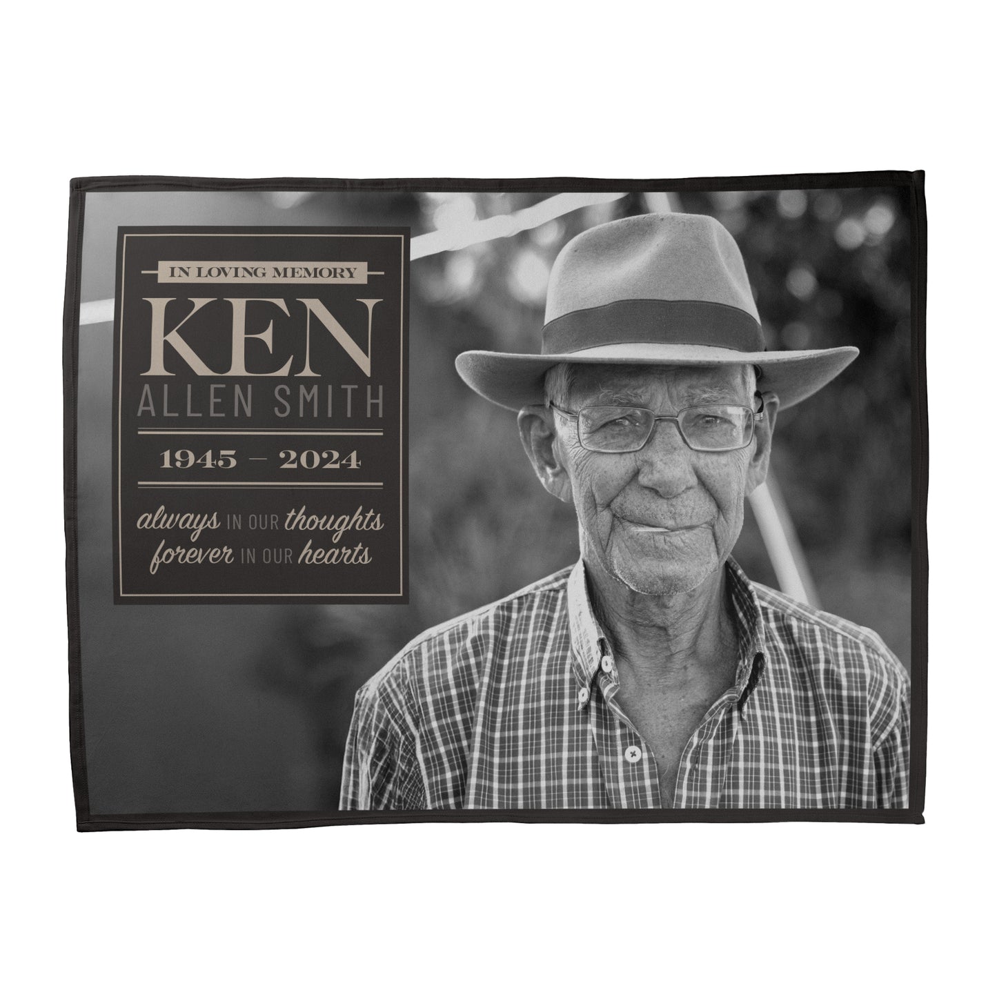 In Loving Memory Photo Blanket