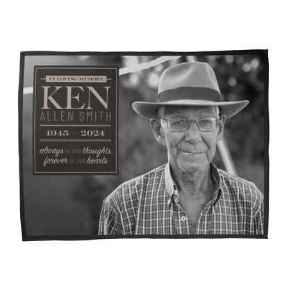 In Loving Memory Photo Blanket