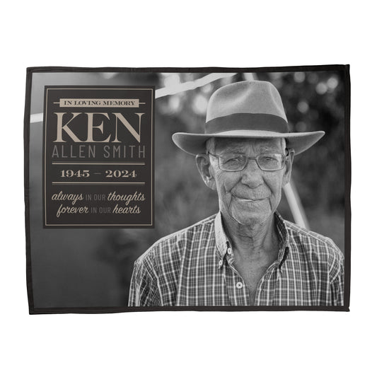 In Loving Memory Photo Blanket