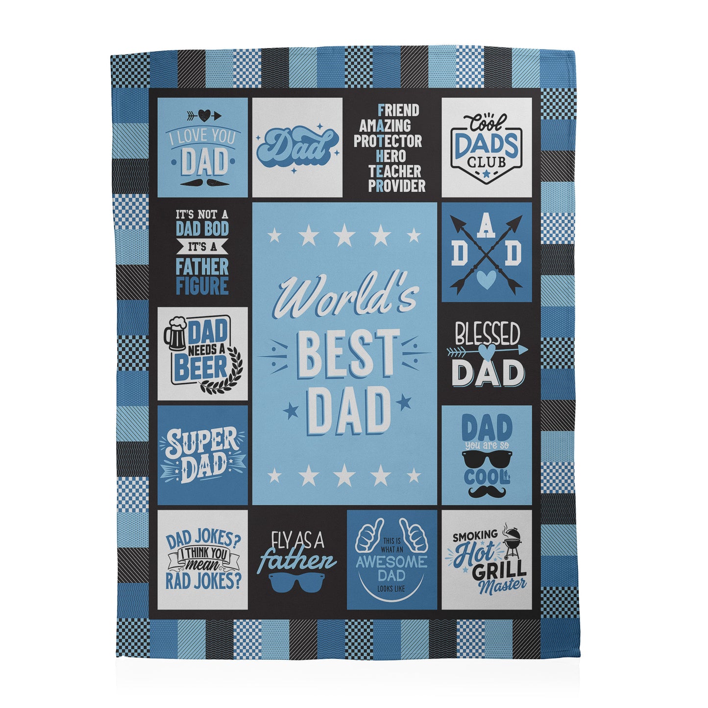 World's Best Dad Blanket