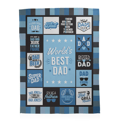 World's Best Dad Blanket