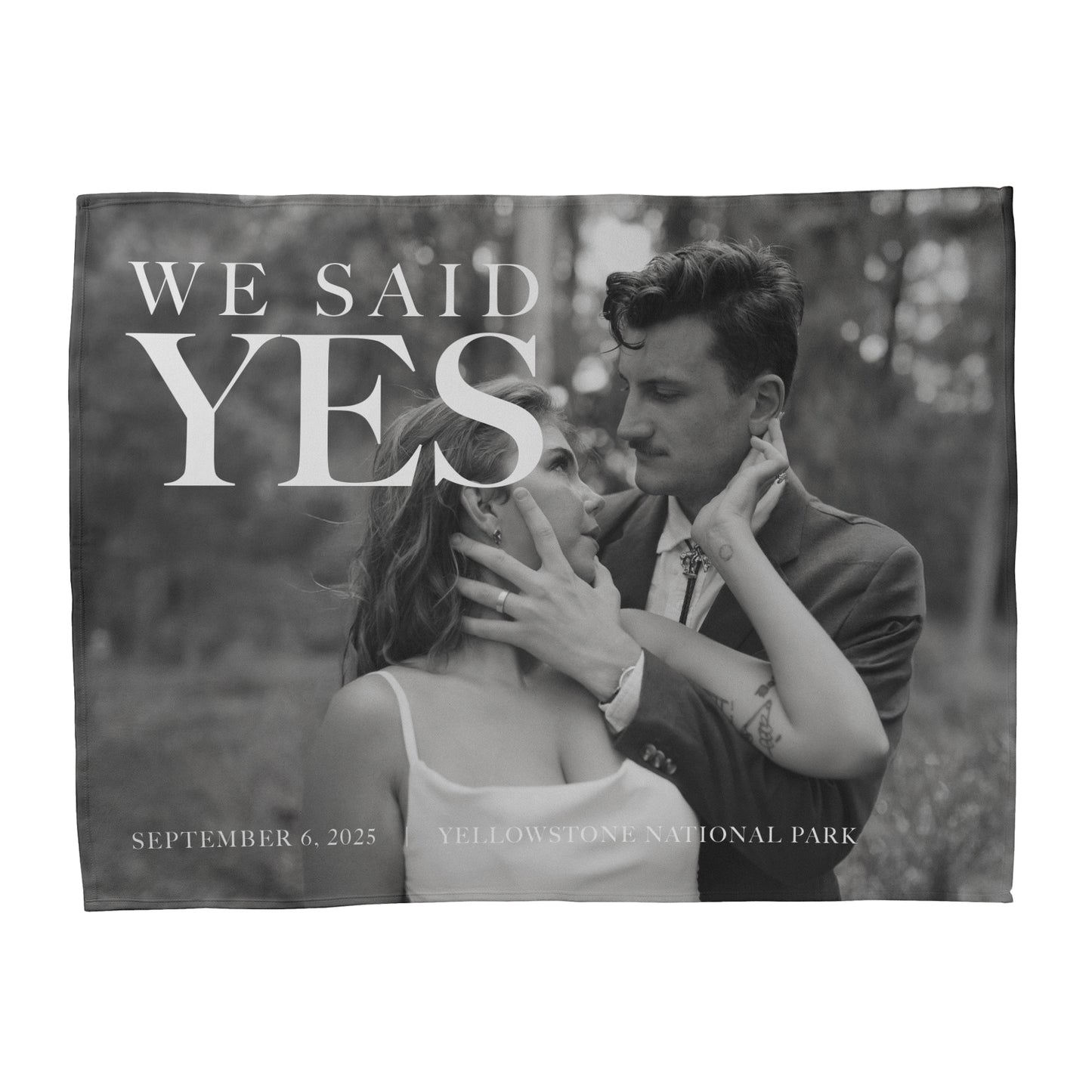 Engagement Photo Blanket