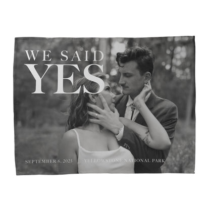 Engagement Photo Blanket