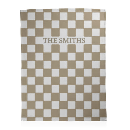 Custom Checkered Blanket