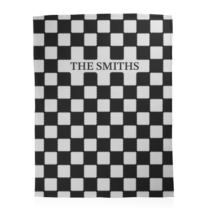 Custom Checkered Blanket