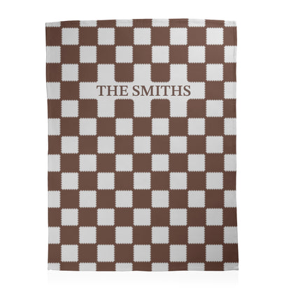 Custom Checkered Blanket