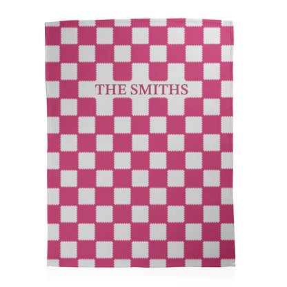 Custom Checkered Blanket