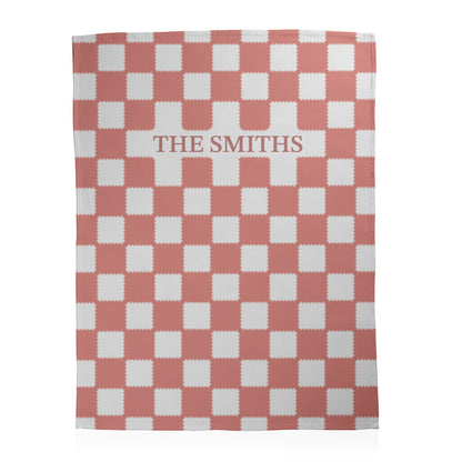 Custom Checkered Blanket