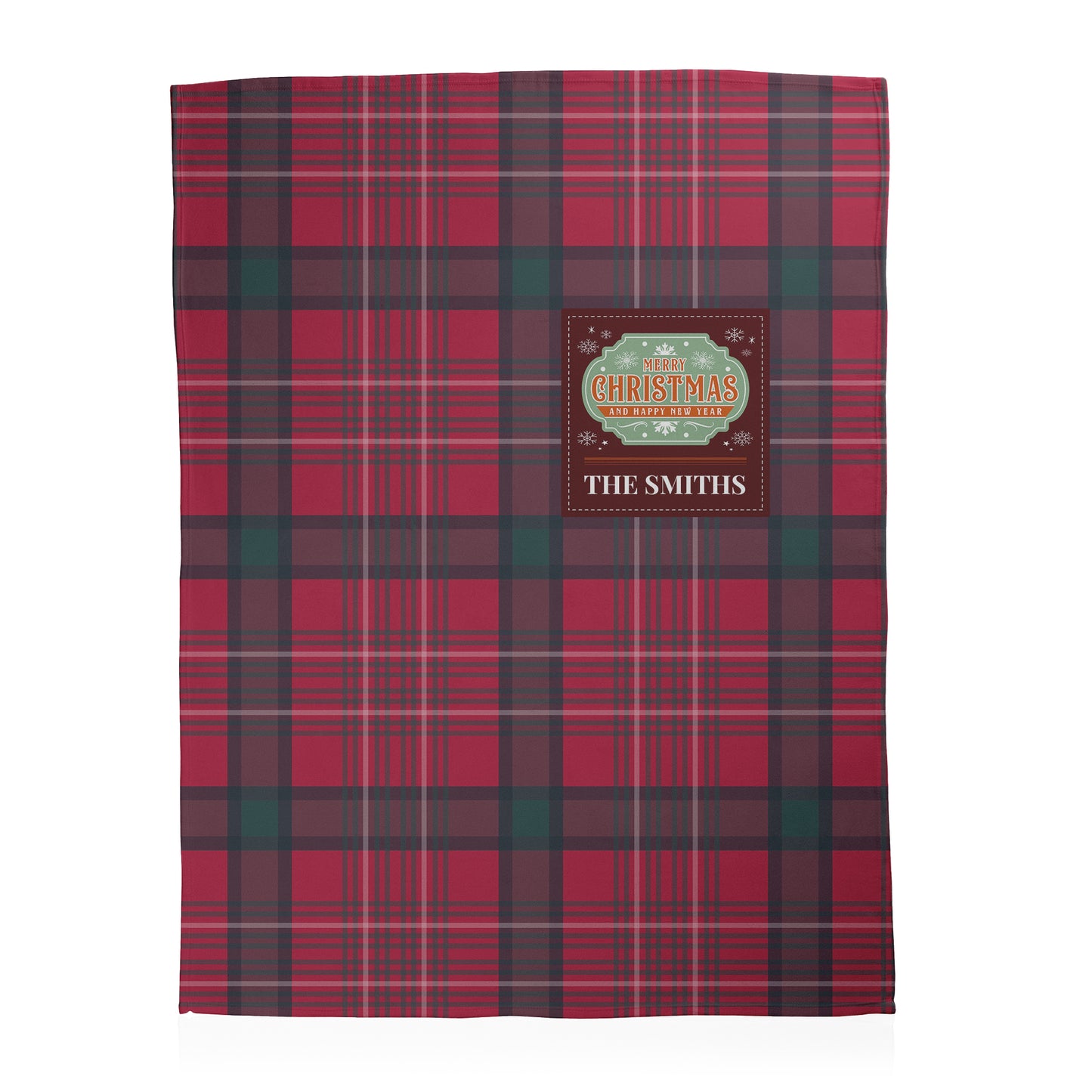 Custom Tartan Holiday Blanket