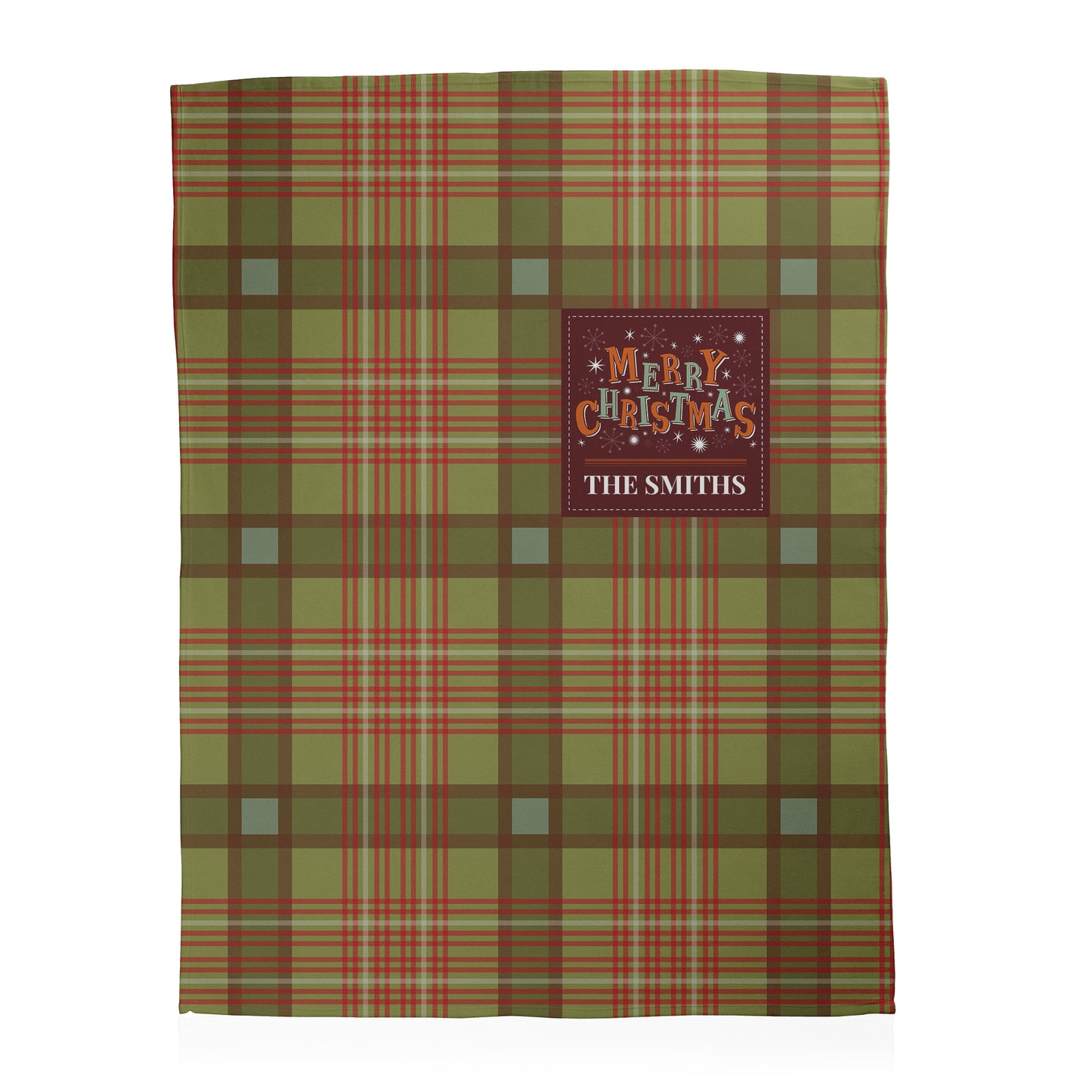 Custom Tartan Holiday Blanket