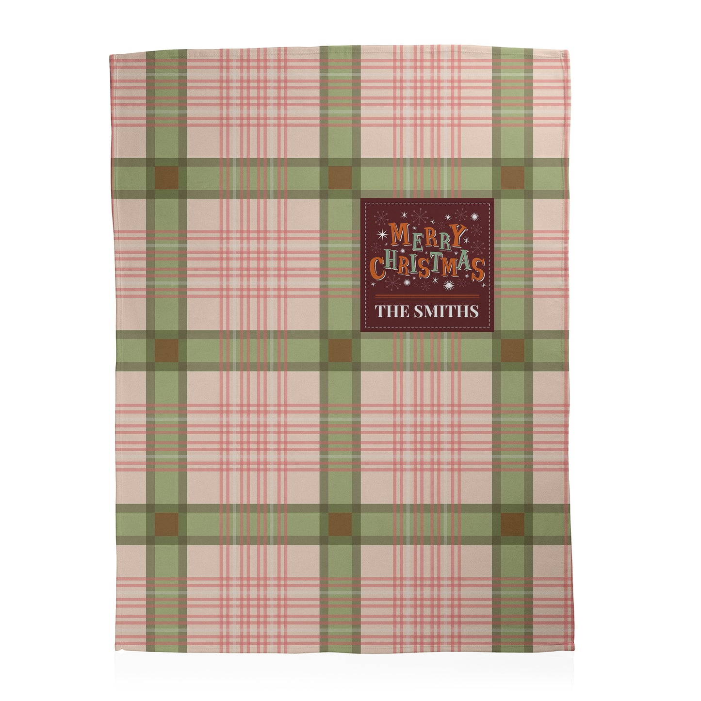 Custom Tartan Holiday Blanket