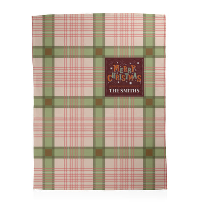Custom Tartan Holiday Blanket