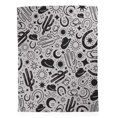 Desert Cowboy Throw Blanket