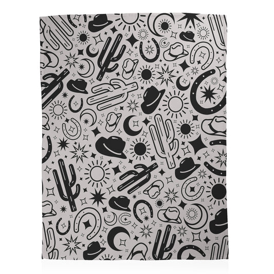 Desert Cowboy Throw Blanket