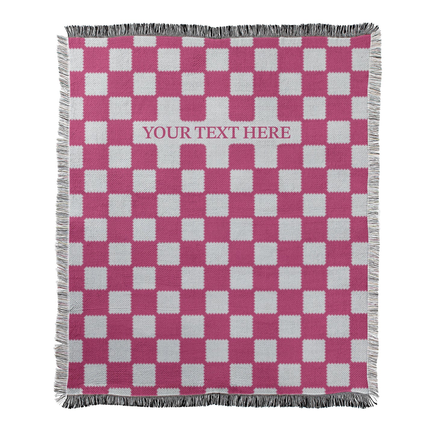 Custom Checkered Blanket