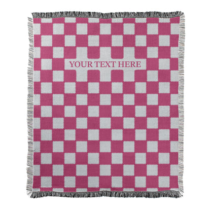 Custom Checkered Blanket