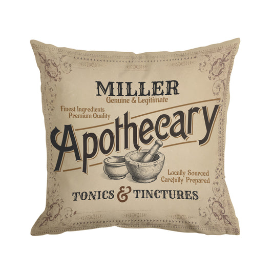 Personalized Text Apothecary Pillow