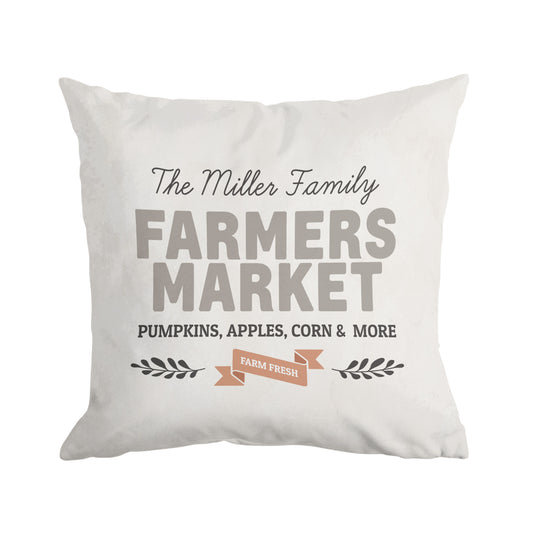 Personalized Text Farmer's Market Pillow