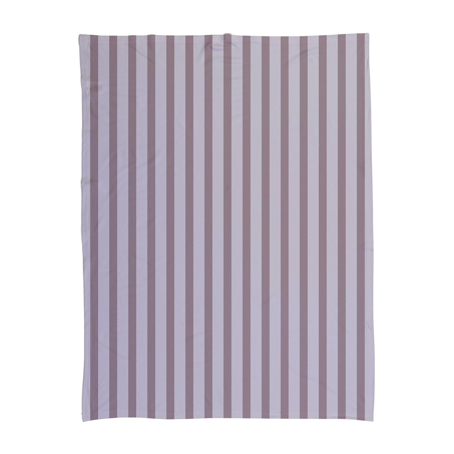 Striped baby swaddle with different shades of pink.