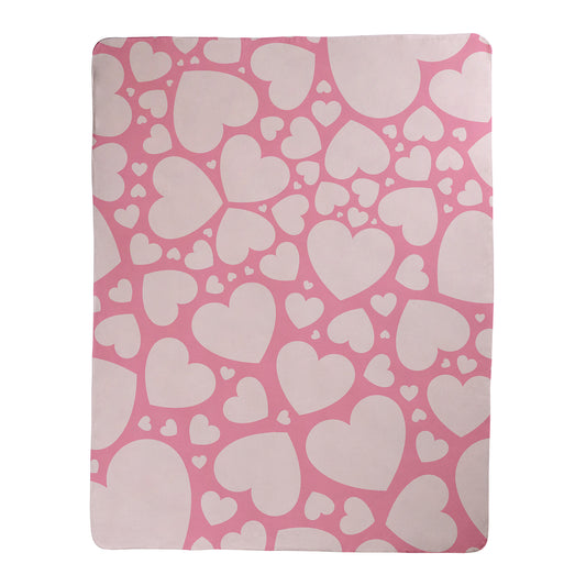 Pink Hearts Blanket
