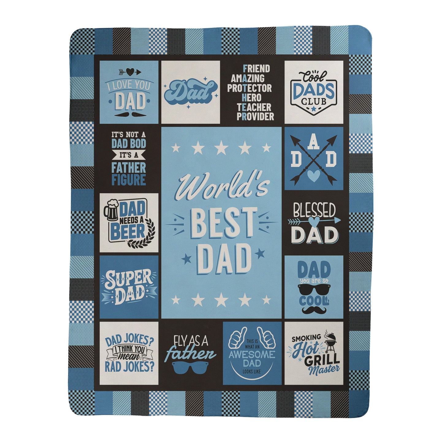 World's Best Dad Blanket
