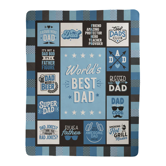 World's Best Dad Blanket