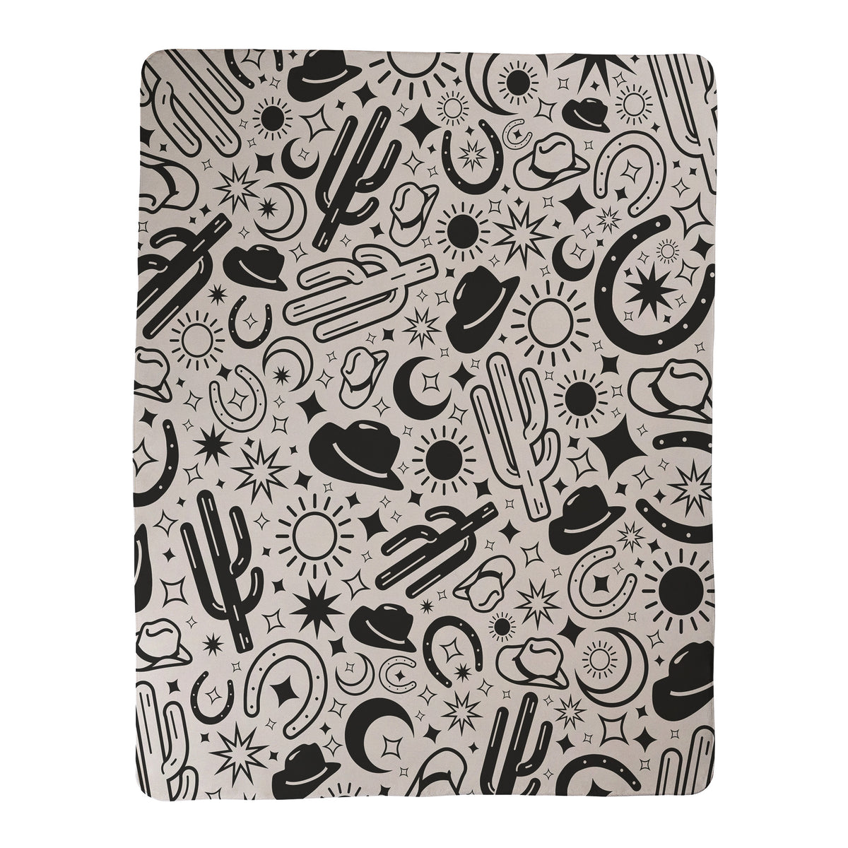 Desert Cowboy Throw Blanket