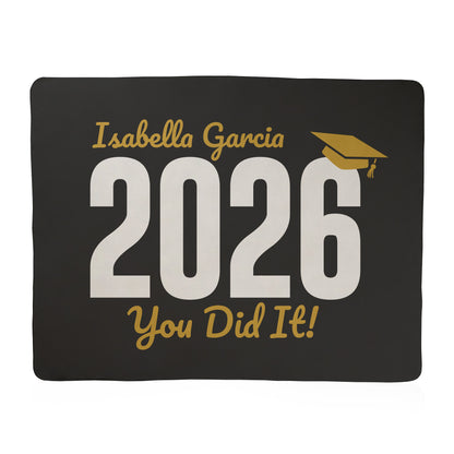 You Did It Graduation Text Blanket